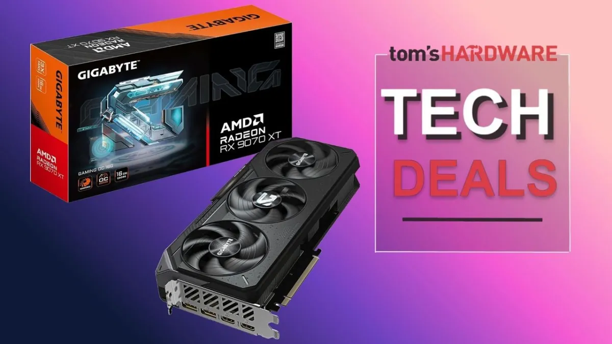 The AMD Radeon RX 9070 XT graphics card shows recent retail pricing and market trends.