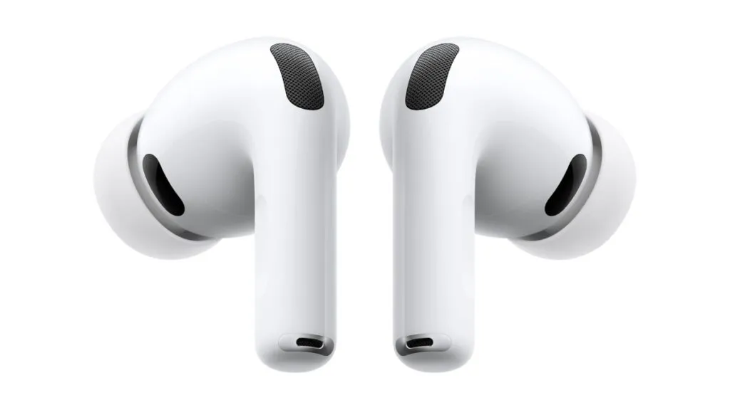 Apple AirPods Pro 3 earbuds and charging case