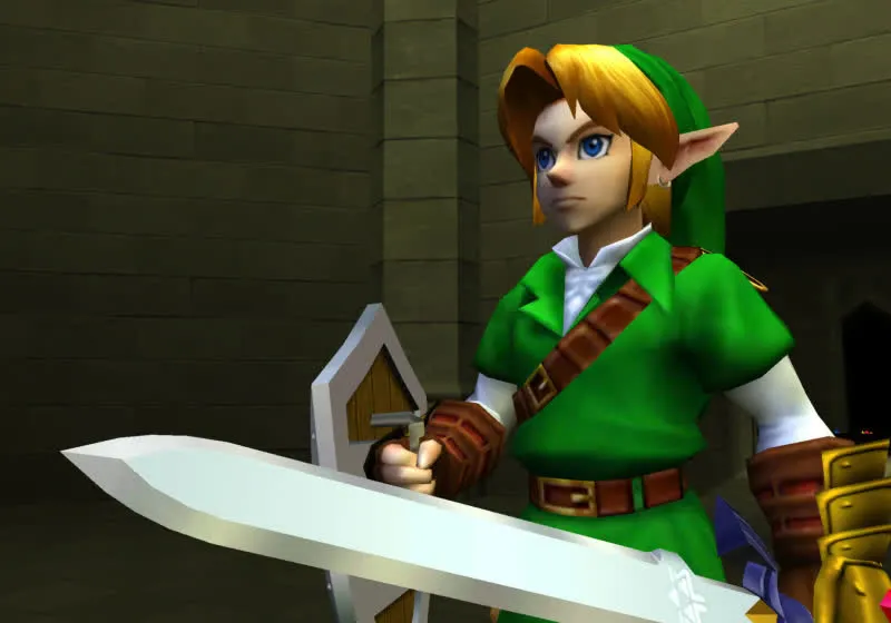 Nintendo Switch 2 remake of The Legend of Zelda: Ocarina of Time announcement graphic.