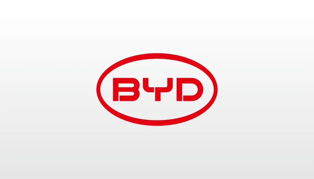 A humanoid robot prototype undergoes testing in a BYD manufacturing facility.