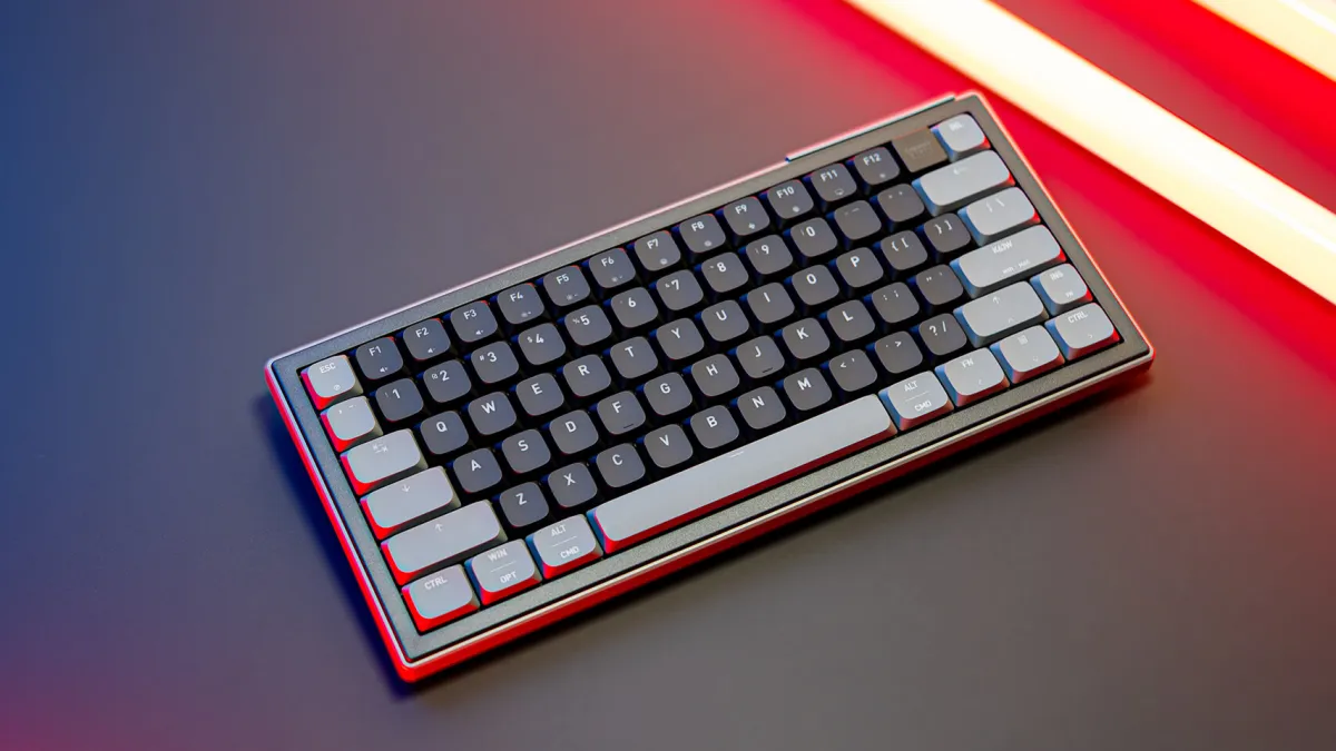 Cherry Xtrfy K63W Pro Compact keyboard with ultra-wideband connectivity and an 8000 Hz polling rate.
