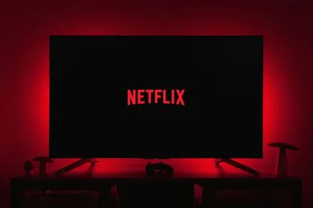 Netflix logo displayed on a television screen