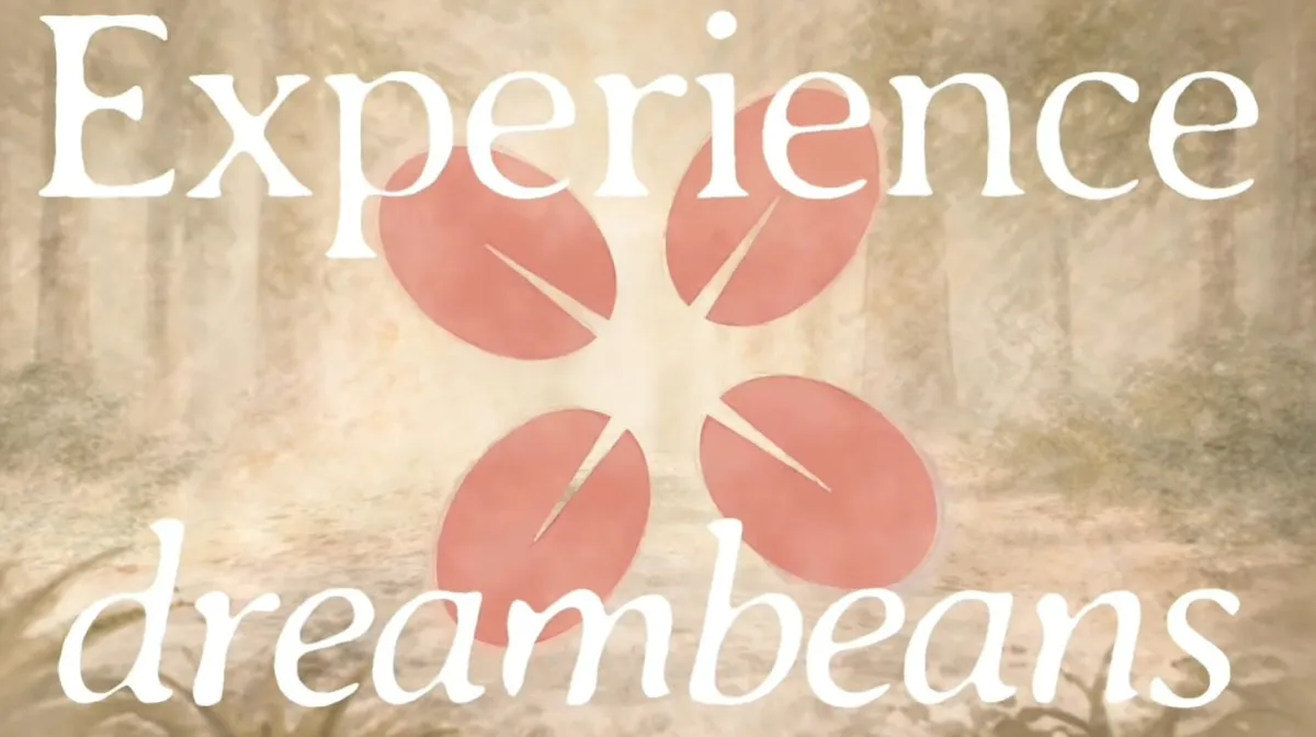 Smartphone displaying the Dreambeans app interface with daily story prompts