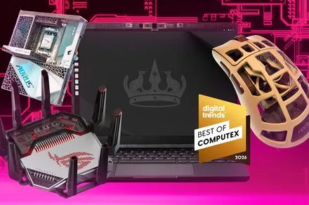 Space-rated motherboard featuring 3D-printed thermal structures at Computex 2026.