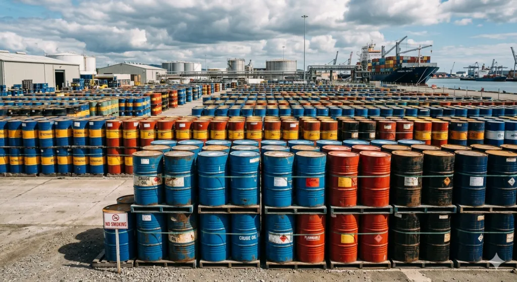 The graph shows crude oil prices dropping below ninety dollars per barrel following Middle East diplomatic progress.