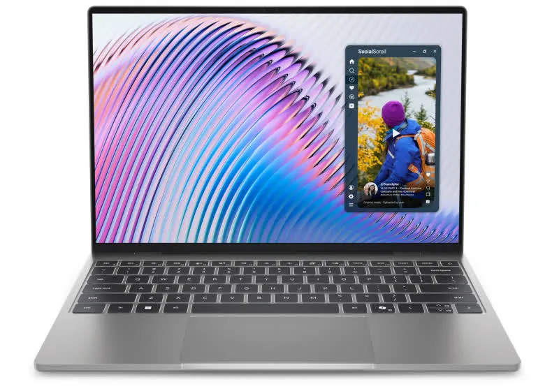 Dell XPS 13 laptop shown open on a desk