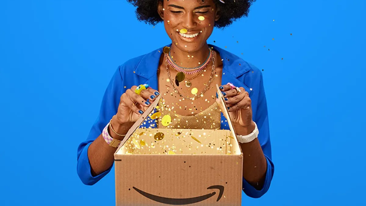 A promotional banner for Amazon Prime Day 2026 highlights discounted electronics and home goods.