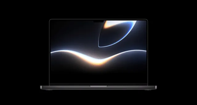 Dark WWDC 2026 wallpaper displaying a glowing Apple logo against a black background.