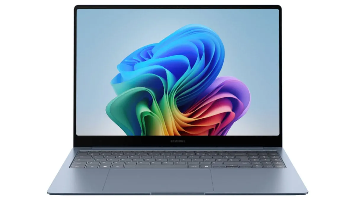 The Samsung Galaxy Book 6 Edge laptop displays its sixteen gigabyte RAM specification and $2,090 price.
