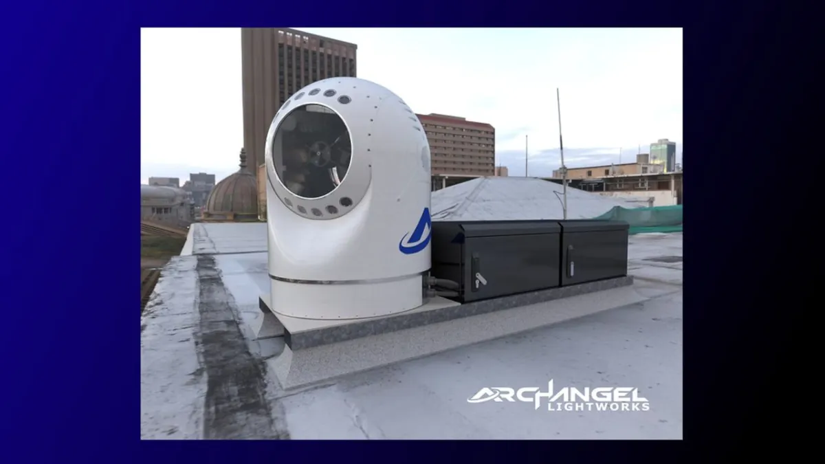 Archangel Lightworks TERRA-M portable laser ground station for satellite links.