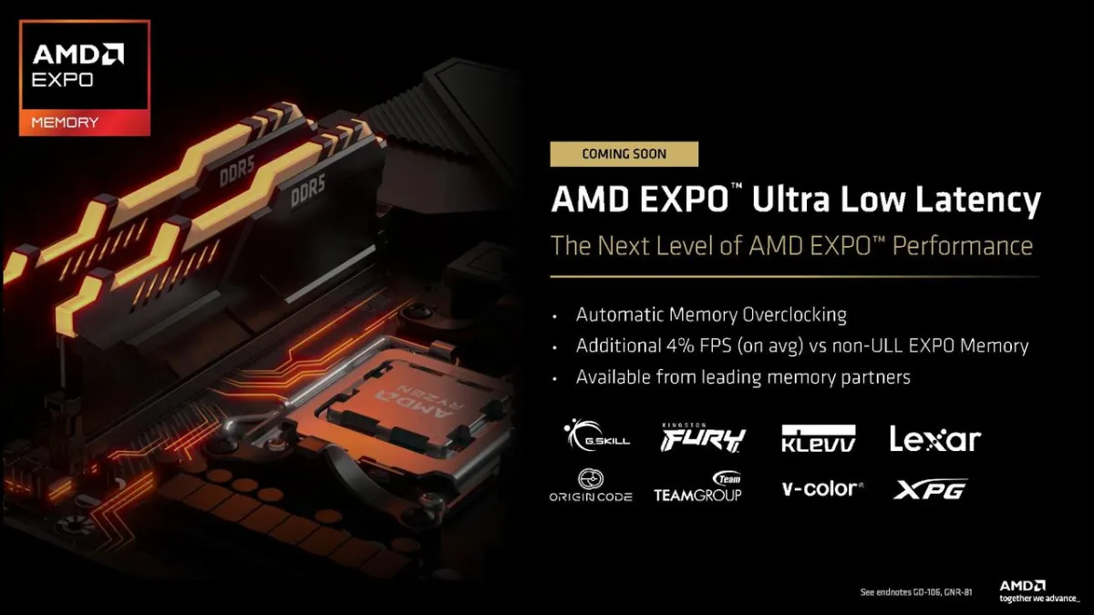 AMD EXPO Ultra Low Latency Expansion to 600-Series Motherboards