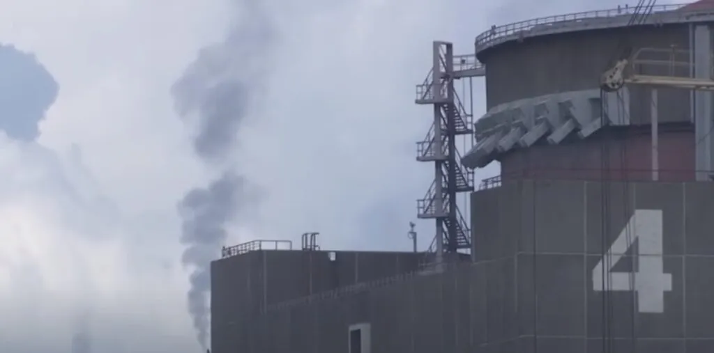 Emergency diesel generators power the Zaporizhzhia nuclear plant following a regional power outage.