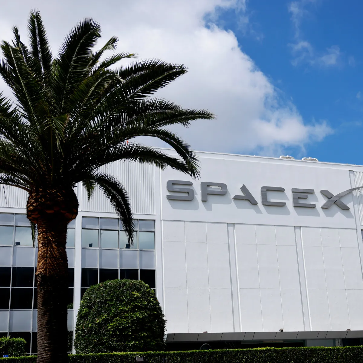 SpaceX rocket ready for launch.