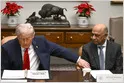 Donald Trump praises IBM CEO Arvind Krishna in a video that triggered a stock surge.