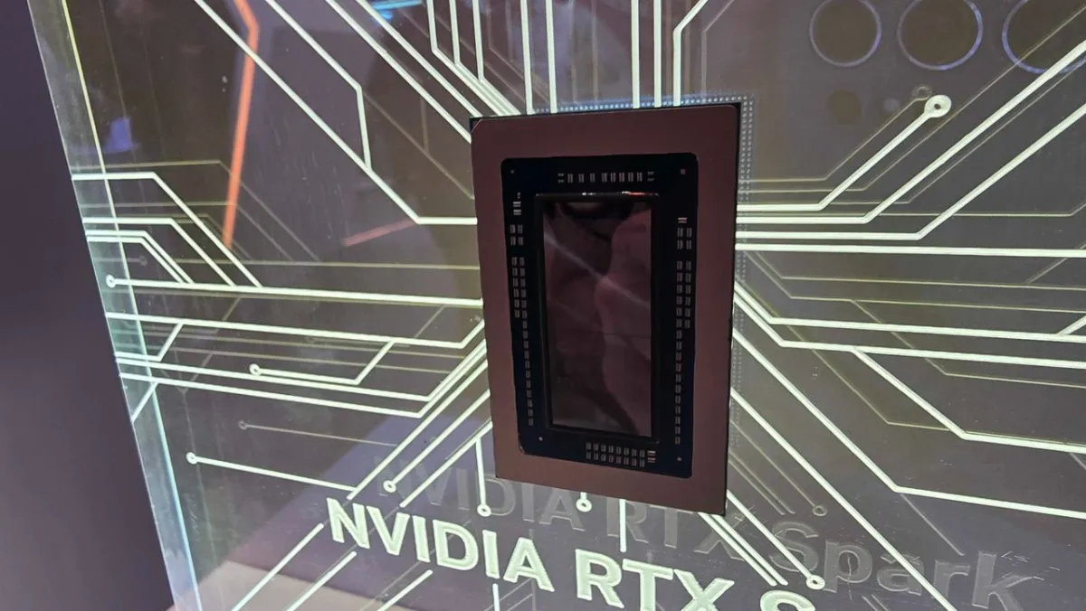 Compact Dell XPS desktop featuring the Nvidia RTX Spark processor for professional AI workloads.