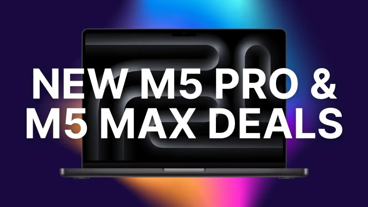 A MacBook Pro laptop is displayed alongside promotional pricing details.