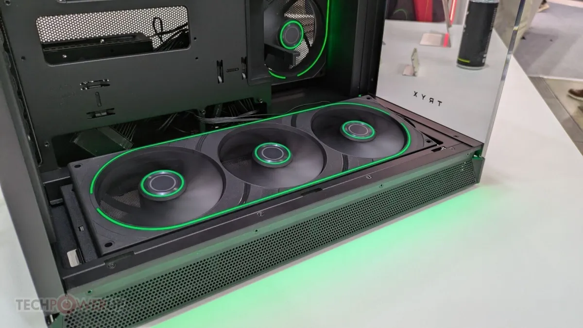 Tryx Luca Compact mid-tower PC chassis featuring tempered glass panels and BTF motherboard compatibility.
