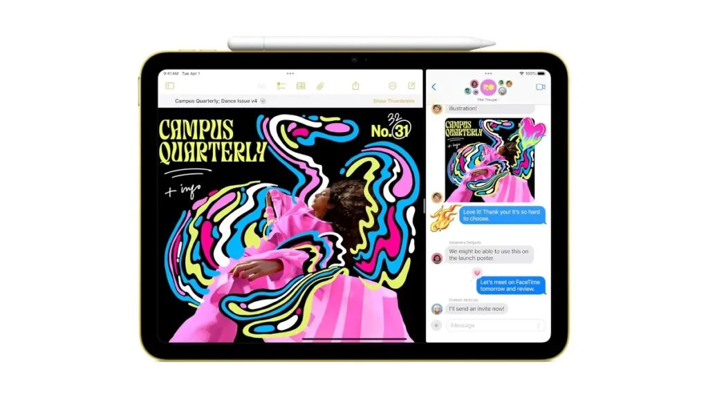 Eleven-inch iPad displayed in multiple colors alongside its new $299 price