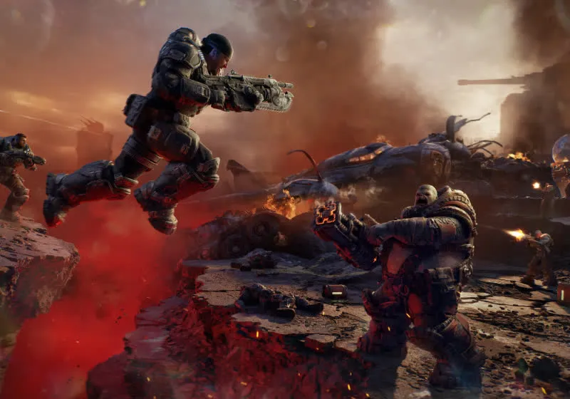 Gears of War: E-Day PC system requirements highlighting a 130GB SSD demand and October 6, 2026 launch.