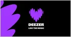 Deezer app interface showing the AI music detection tool scanning a playlist for track identification.