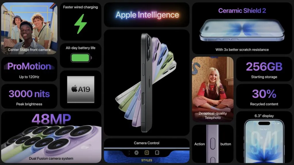 The iPhone 17 base model highlights memory constraints affecting iOS 27 feature access.