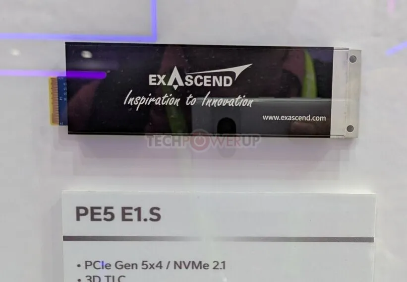 Exascend unveils NVMe 2.1 SSDs at Computex 2026.