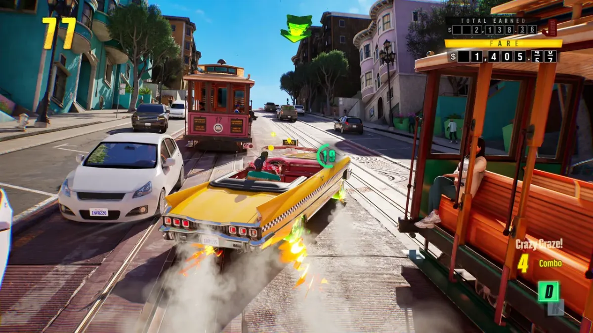 Crazy Taxi: World Tour title screen highlighting the 2027 release and first multiplayer modes across platforms.