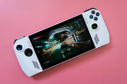 The ASUS ROG Ally Refresh portable gaming console features an AMD Ryzen Z2 Extreme processor.