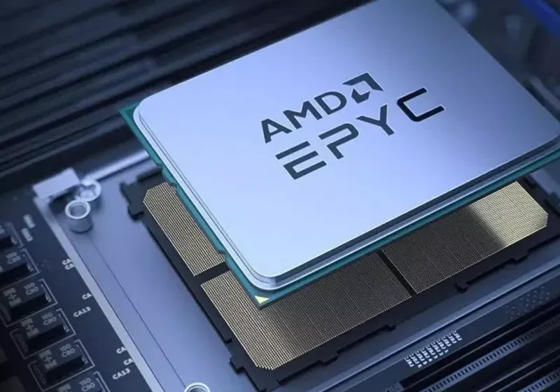 Chart comparing projected AMD Zen 6 Epyc Venice server processor performance against Nvidia Vera per rack.