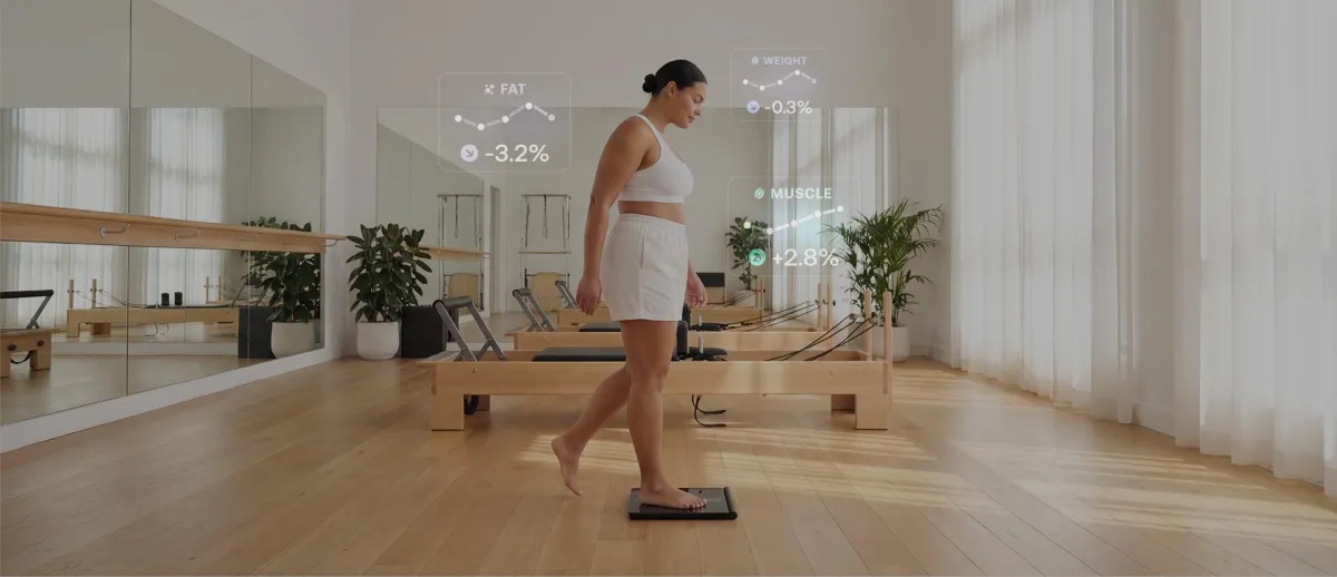 Smart scales and wearable apps track biometric data for GLP-1 patients to monitor body composition and symptoms.