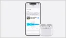 AirPods custom EQ interface displayed during the iOS 27 keynote presentation