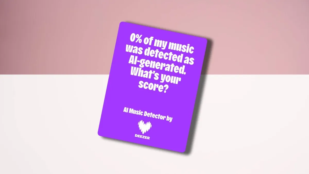 The Deezer AI music scanner analyzes streaming playlists to identify machine-generated tracks.