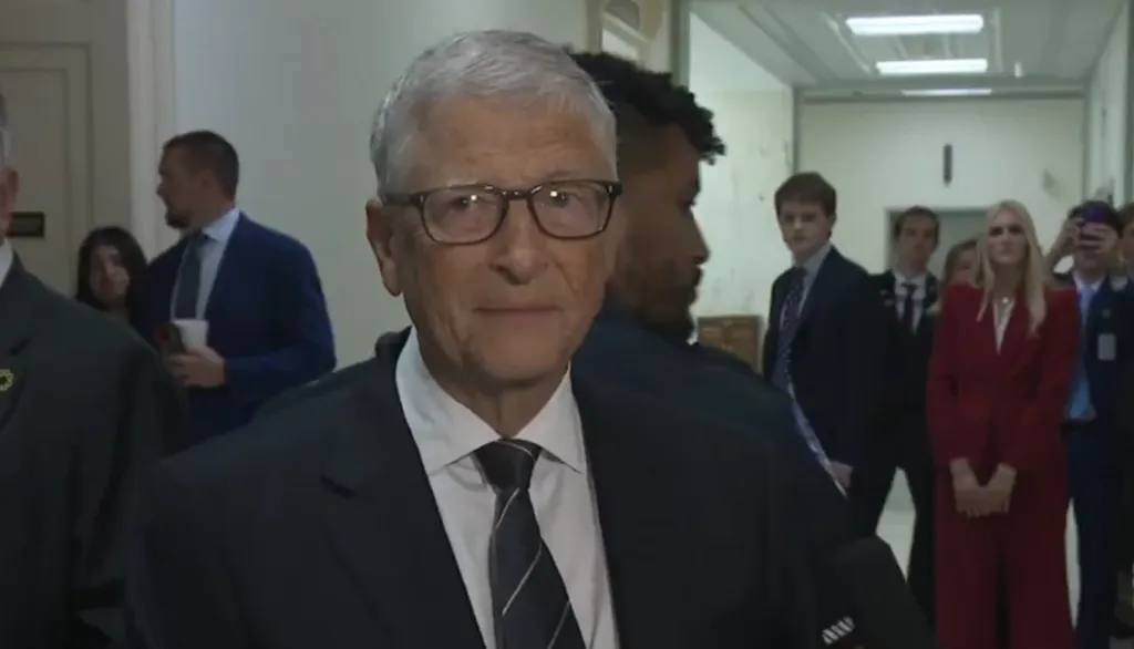 Bill Gates testifies before a congressional committee regarding his past ties to Jeffrey Epstein.