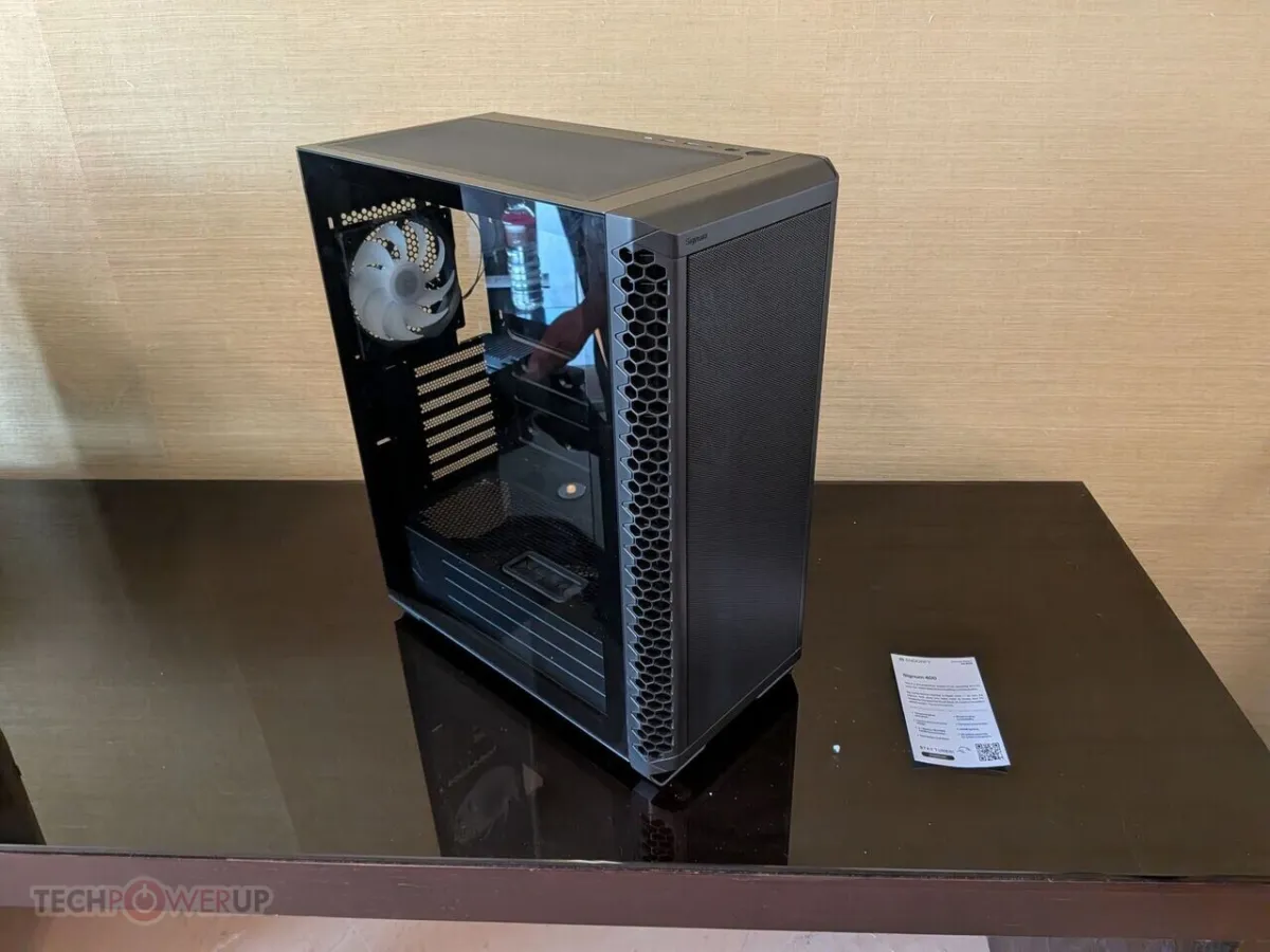 Endorfy pre-production ATX chassis and cooling prototypes at Computex 2026.