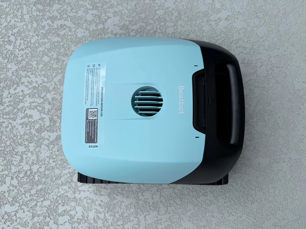 Compact Beatbot Sora 10 automated pool cleaning robot designed for residential floor and wall cleaning.
