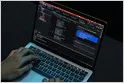 Conceptual graphic illustrating corporate cybersecurity, federal contracts, and the IBM and AT&T breach lawsuit.