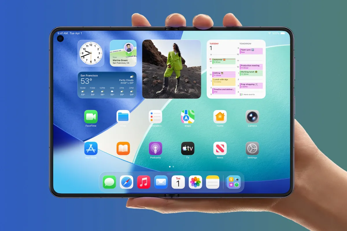 iOS 27 code references folding states and display angles to support a potential foldable iPhone platform.