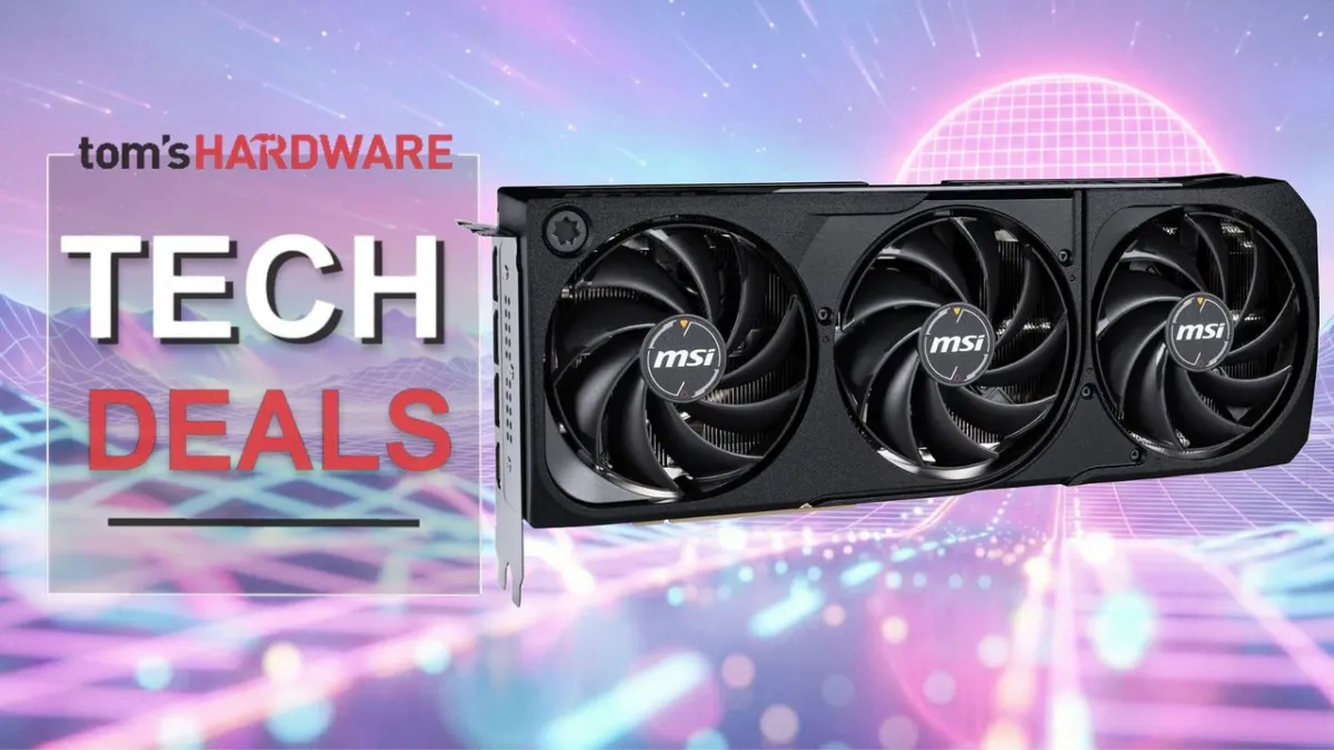 The Nvidia RTX 5070 graphics card rests on a white retail box.