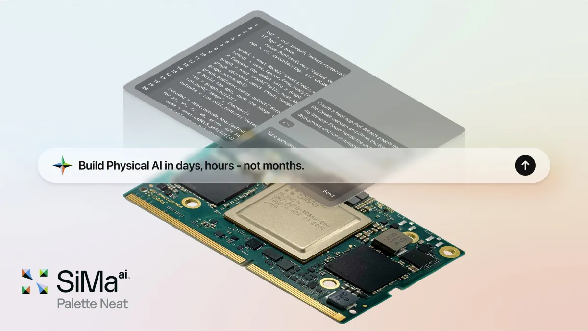 Palette Neat IDE interface showcasing unified hardware and software integration for physical AI development