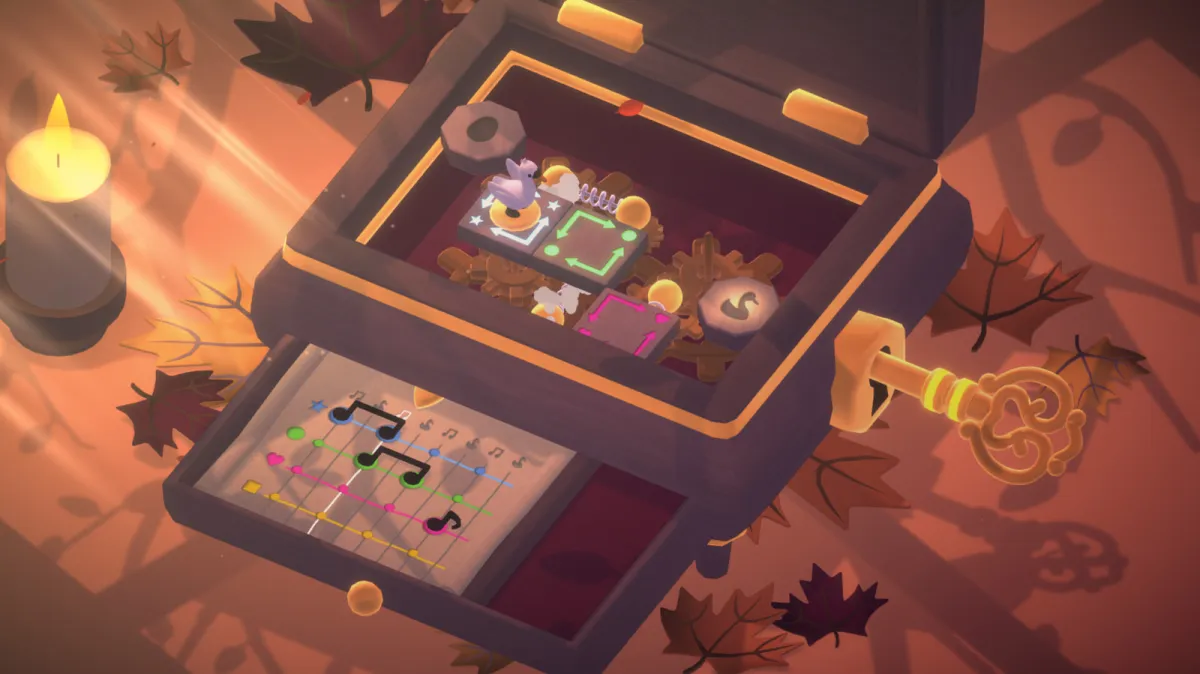 The graphic illustrates indie game mechanics, mobile port interfaces, and hybrid genre design elements.