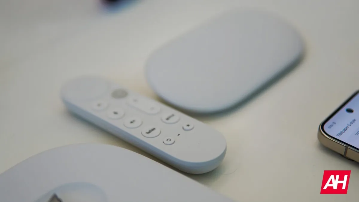 Google TV Streamer device displaying promotional pricing for YouTube TV subscribers