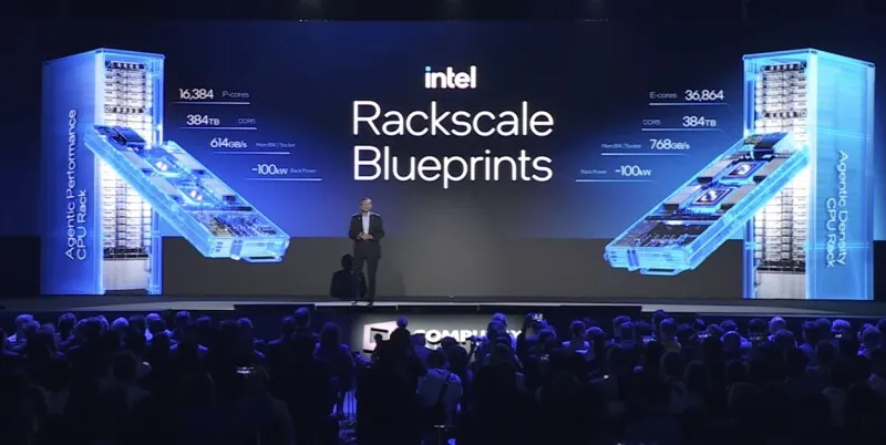 A high density server rack houses numerous CPU modules intended for large scale artificial intelligence computing.