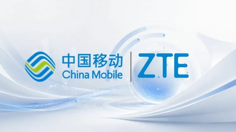 Diagram showing China Mobile Jiangsu and ZTE deploying an intelligent agent to automate core network complaint analysis.
