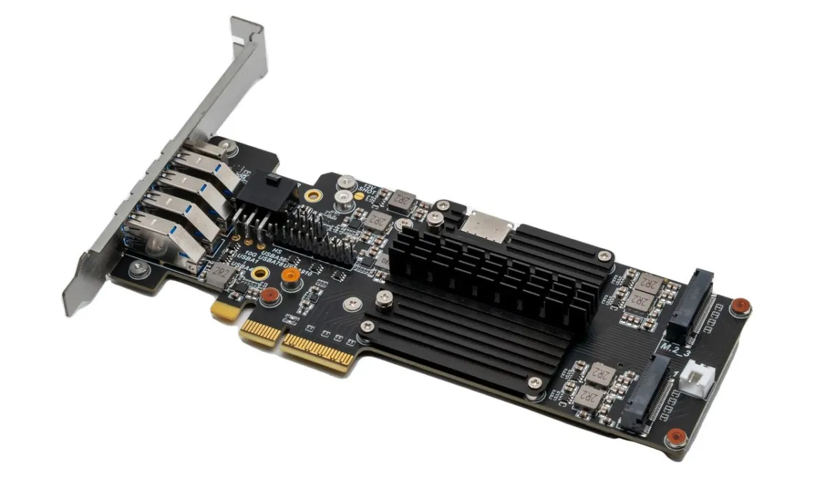 These AMD B650 expansion cards provide additional M.2 drive bays and USB ports for budget platform upgrades.
