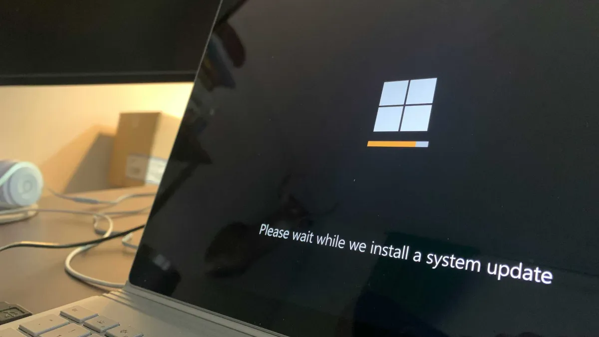 The image displays Microsoft security updates for Windows and Defender addressing critical vulnerabilities.