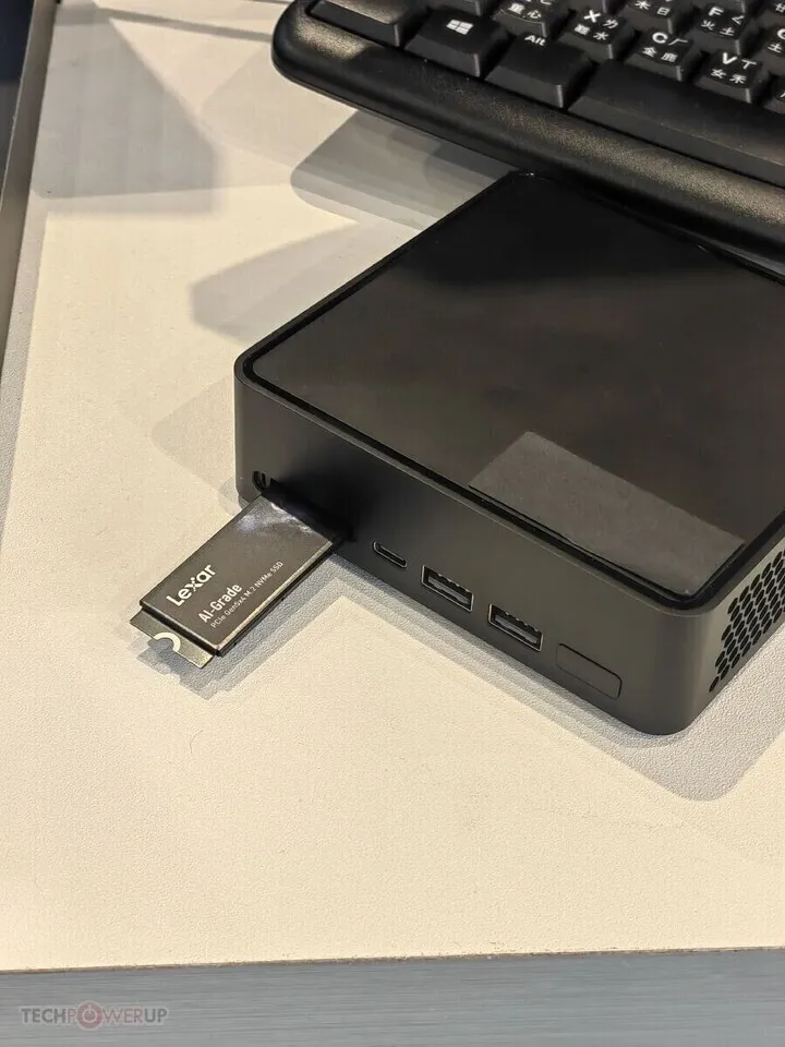 A solid state drive manages local artificial intelligence workloads to optimize system memory.
