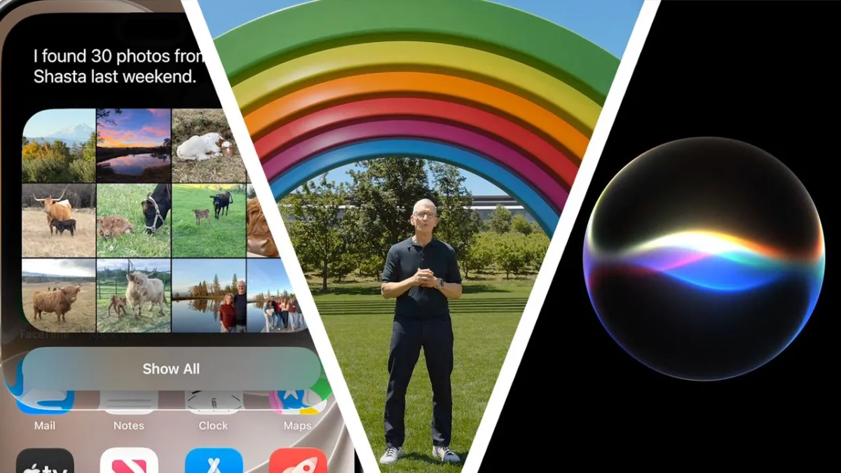 Apple WWDC 2026 keynote stage featuring Siri AI and macOS 27 Golden Gate announcements