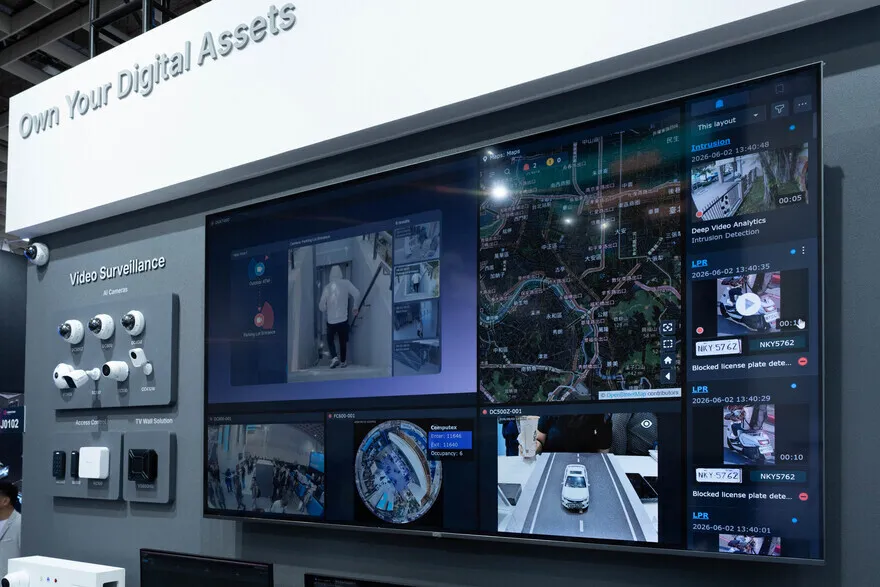 Synology exhibit showcasing AI private cloud and backup hardware at Computex 2026.
