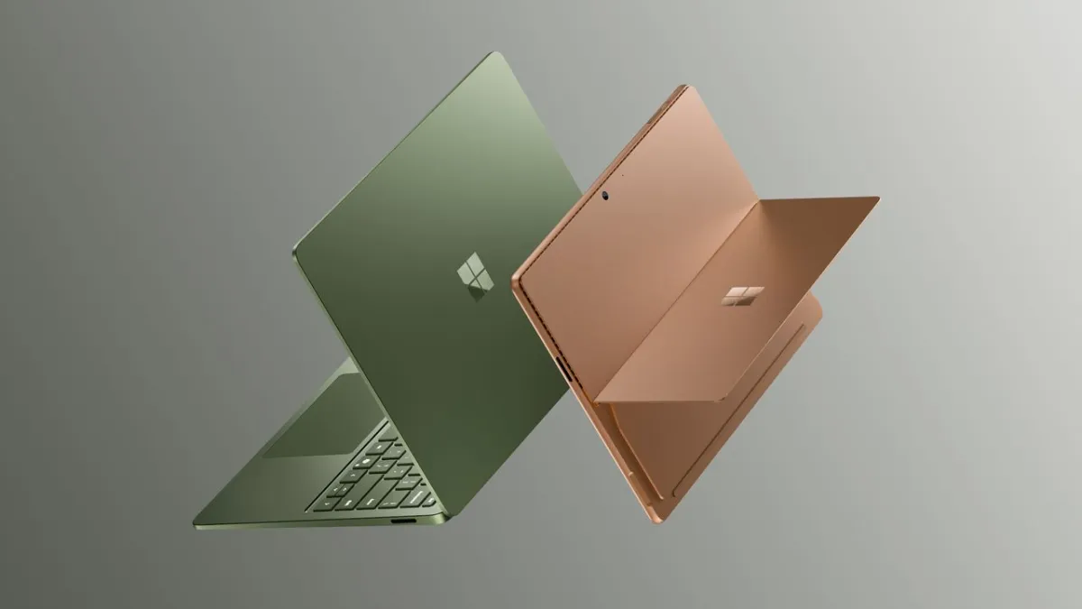 Updated Surface Pro and Surface Laptop models featuring the Snapdragon X2 processor and OLED screens.