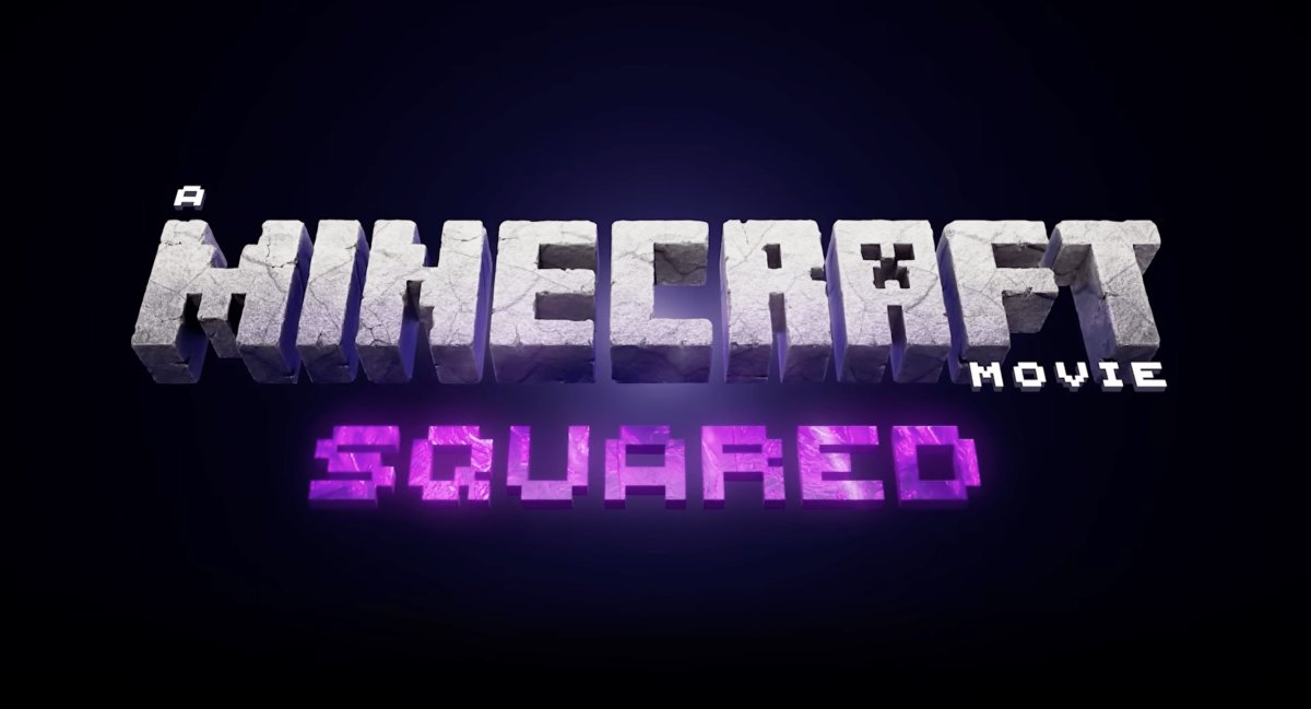 This promotional graphic announces the cast for the upcoming Minecraft movie sequel featuring Kirsten Dunst and Matt Berry.